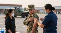 Military requiring flu vaccines for recruits as Air Force base deals with outbreak