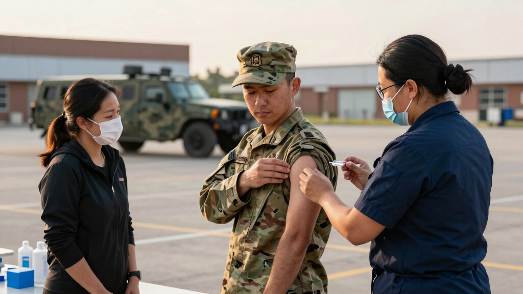 Military requiring flu vaccines for recruits as Air Force base deals with outbreak