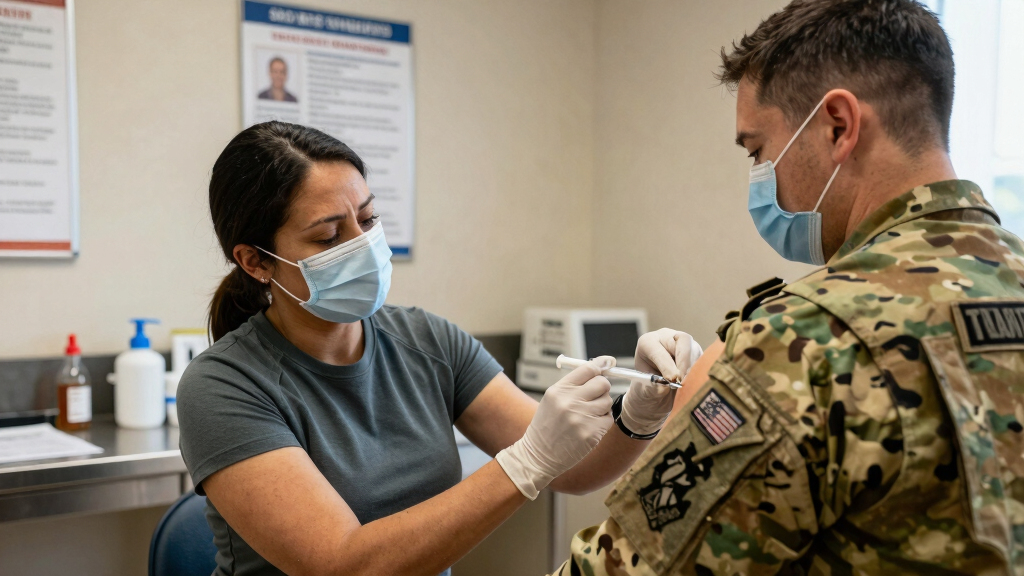 US military requires flu vaccine for some after outbreak in Texas training center