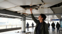 False Ceiling Collapse At Fabra I Puig Station Injures Three